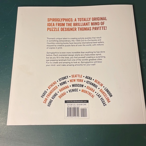 Spiroglyphics: Cities by Thomas Pavitte Coloring Activity Book - Picture 2 of 5